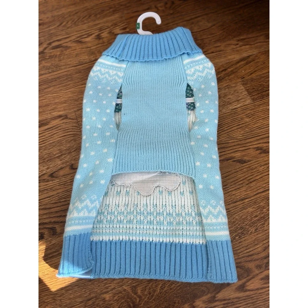 Disney Stitch Christmas Blue Dog Sweater Size Large‎ NWT